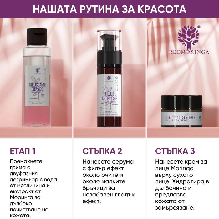 Серум (Филър) за лице против бръчки RedMoringa